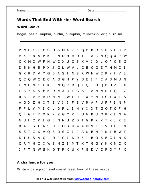 words-that-end-with-in-word-search