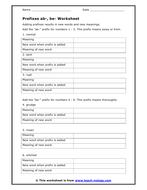 prefixes-ab-be-worksheet