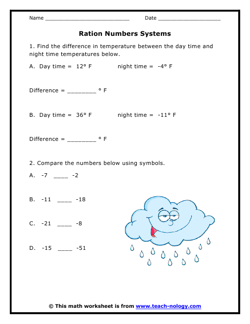 29 Rational Numbers Worksheet 6th Grade - Worksheet Data Source