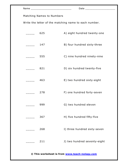 matching-names-to-numbers