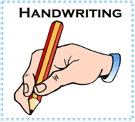handwriting practice clipart