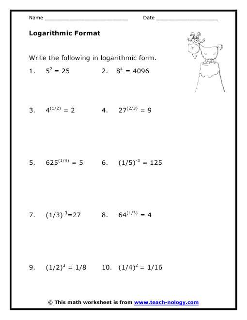 Writing In Logarithmic Format