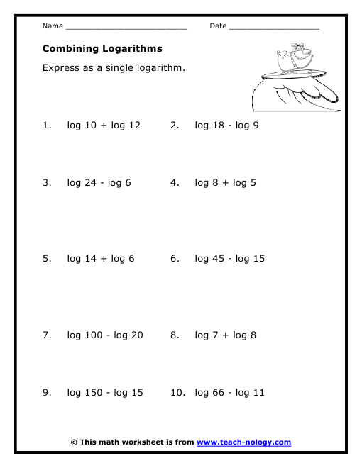 Combining Logarithms